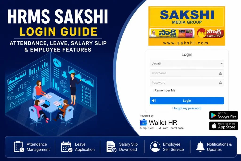 How to Use HRMS Sakshi Portal: Login, Payslip & Leave Guide HRMS Sakshi Portal