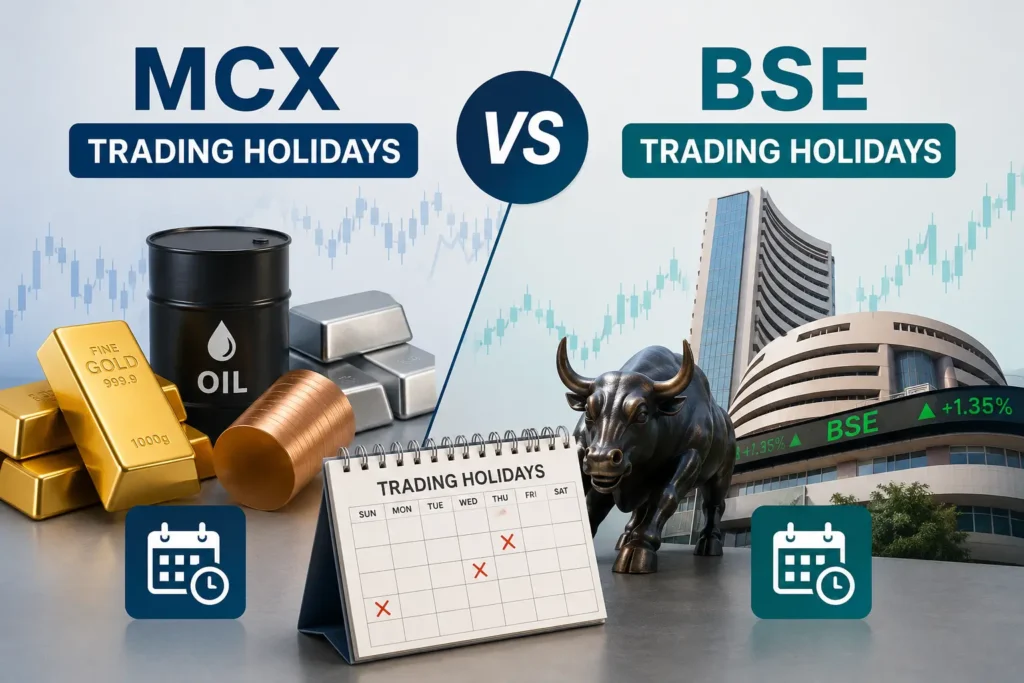 MCX Trading Holidays vs BSE Trading Holidays: Complete Market Holiday Calendar for Traders MCX Trading